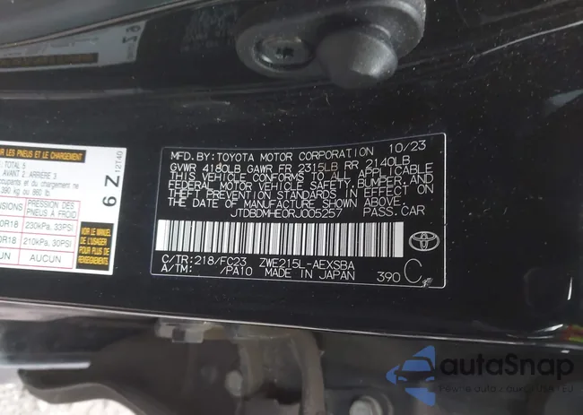 JTDBDMHE0RJ005257: 44008783