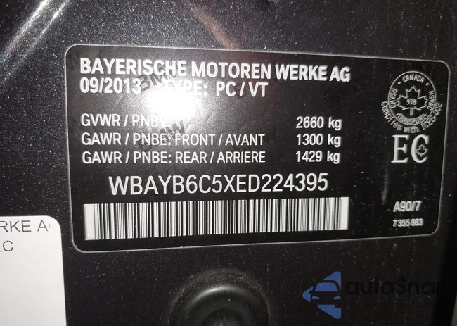 WBAYB6C5XED224395: 44008824