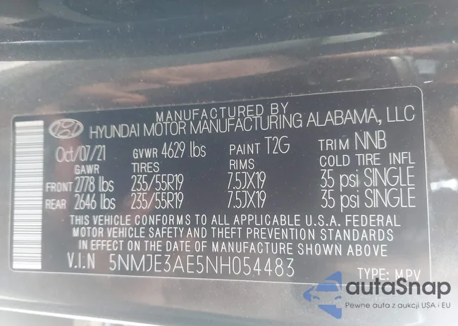 5NMJE3AE5NH054483: 44008901