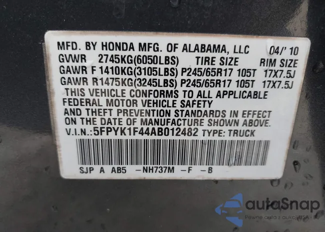 5FPYK1F44AB012482: 44008946