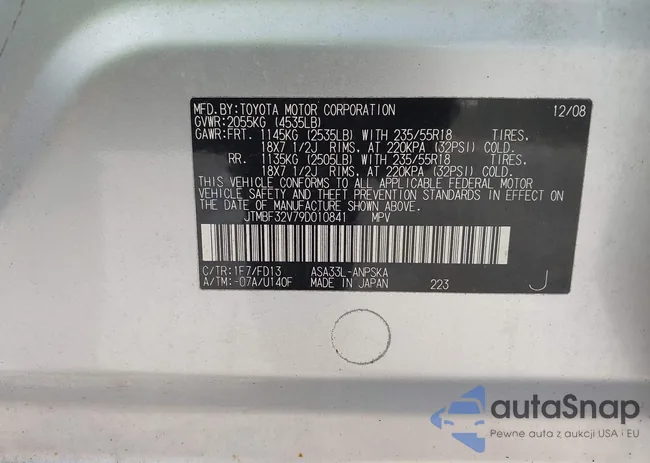 JTMBF32V79D010841: 44008964