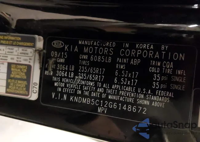 KNDMB5C12G6148672: 44008969