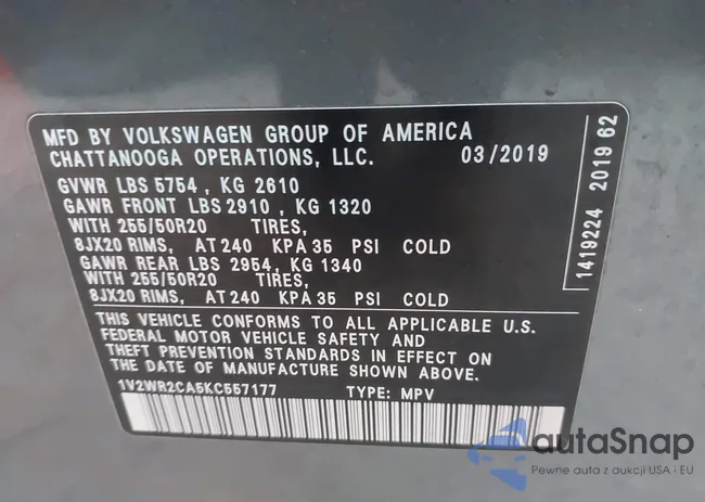 1V2WR2CA5KC557177: 44008288