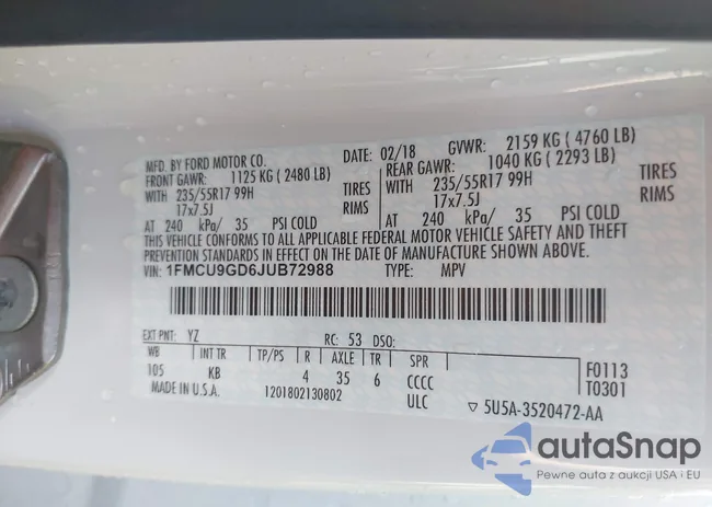 1FMCU9GD6JUB72988: 44008562