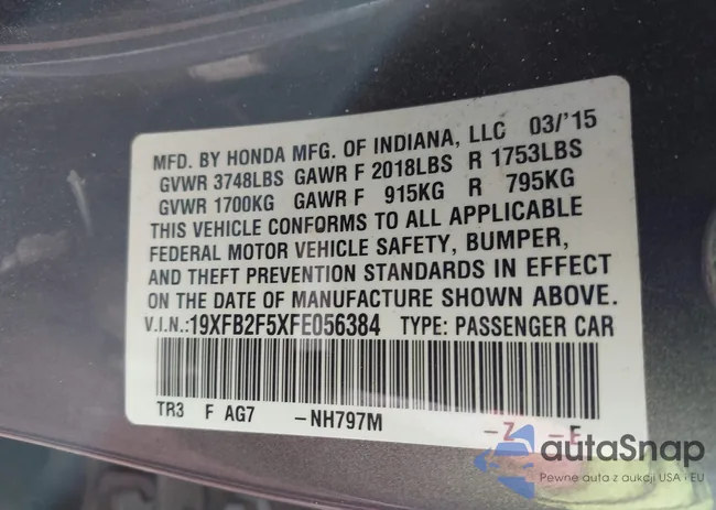 19XFB2F5XFE056384: 44009647