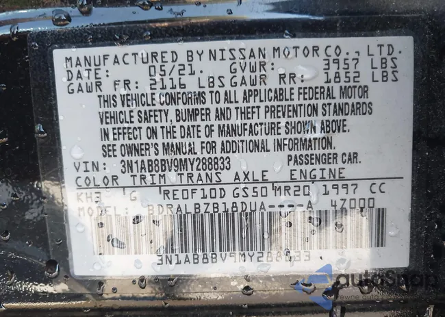 3N1AB8BV9MY288833: 44009652