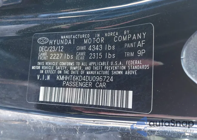 KMHHT6KD4DU096724: 44009712
