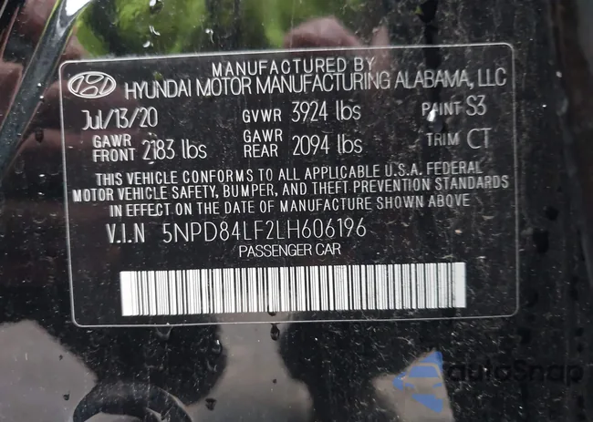 5NPD84LF2LH606196: 44009731