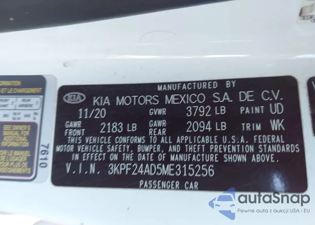 3KPF24AD5ME315256: 44009788