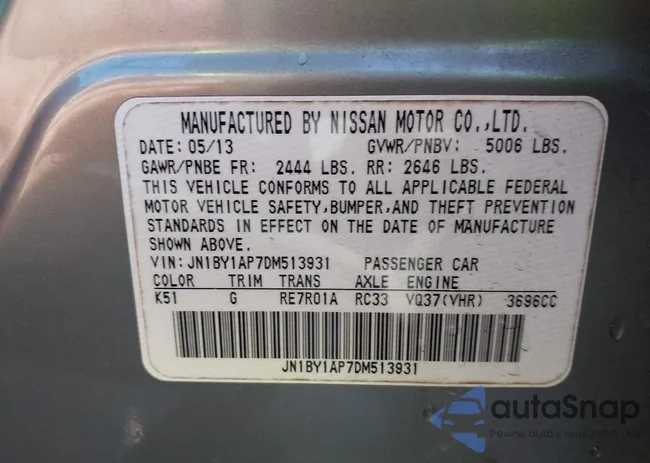 JN1BY1AP7DM513931: 44009871