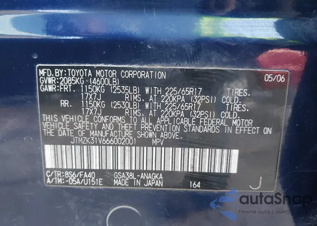 JTMZK31V666002001: 44010060