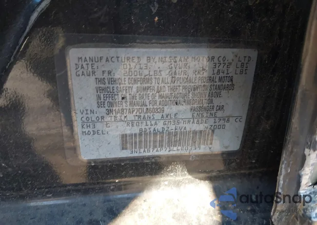 3N1AB7AP7DL660339: 44010061