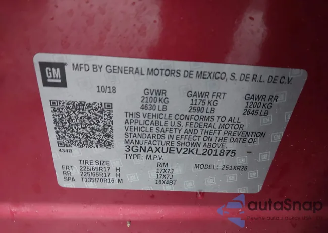 3GNAXUEV2KL201875: 44010067