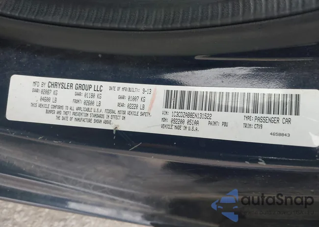 1C3CDZAB8EN131522: 44009366