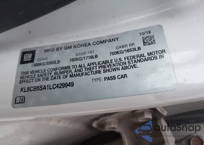 KL8CB6SA1LC429949: 44009414