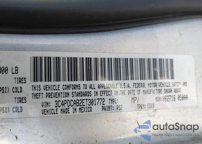 3C4PDCAB2ET301772: 44009497
