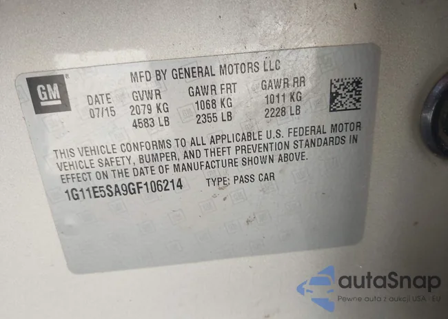 1G11E5SA9GF106214: 44009515