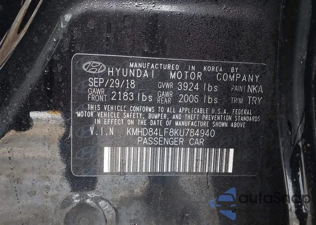 KMHD84LF8KU784940: 44009558