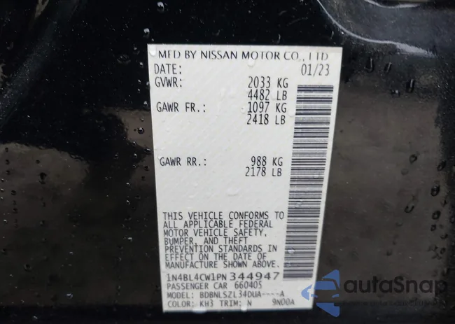 1N4BL4CW1PN344947: 44009632