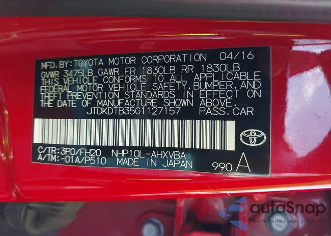 JTDKDTB35G1127157: 44010746