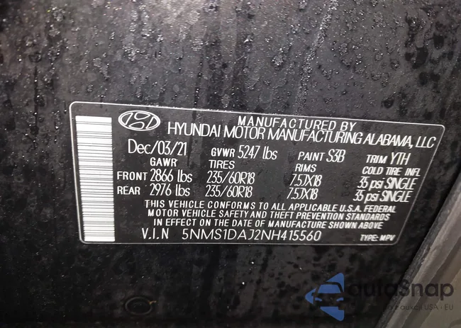 5NMS1DAJ2NH415560: 44010815