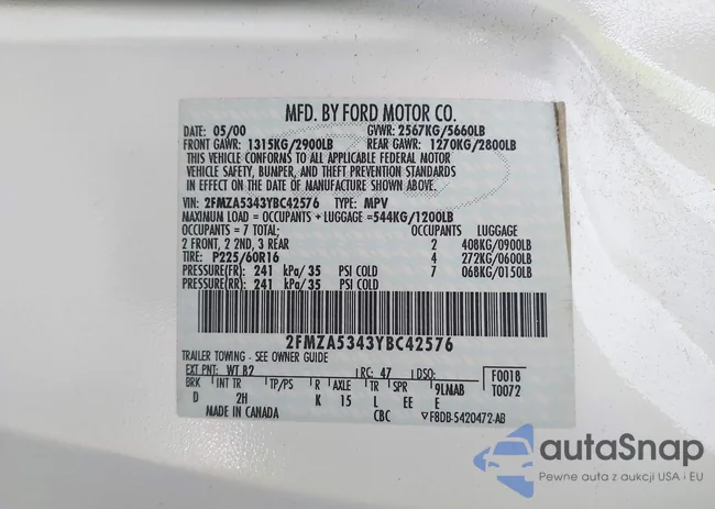 2FMZA5343YBC42576: 44010932