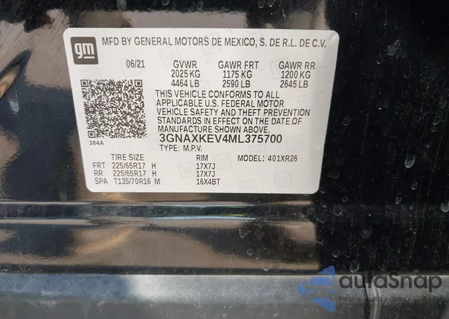 3GNAXKEV4ML375700: 44011061