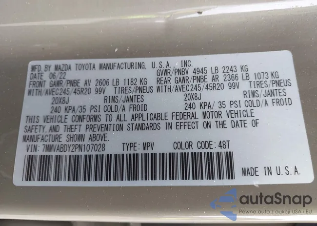 7MMVABDY2PN107028: 44011088