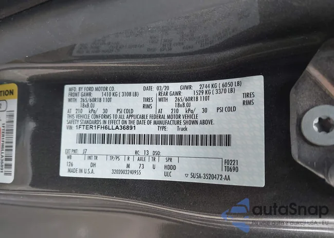 1FTER1FH6LLA36891: 44011104