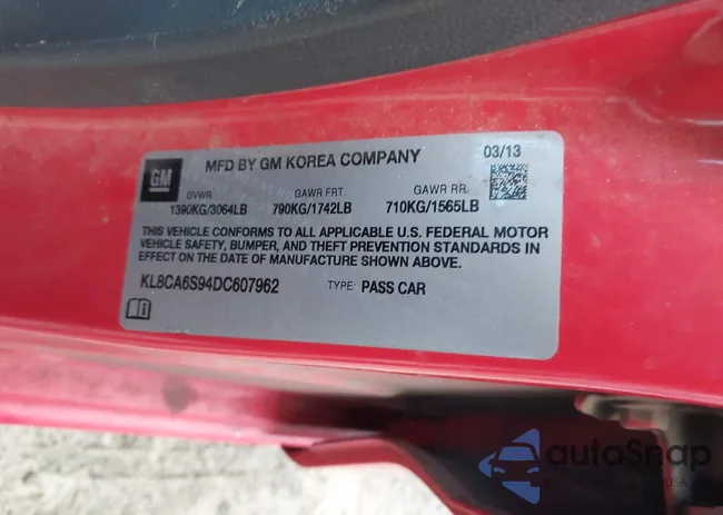 KL8CA6S94DC607962: 44010287