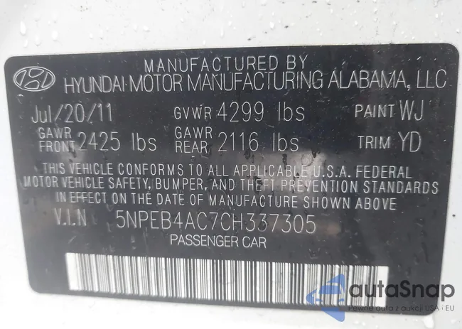 5NPEB4AC7CH337305: 44010293