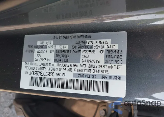 JM3KFBDM3L0729525: 44010345