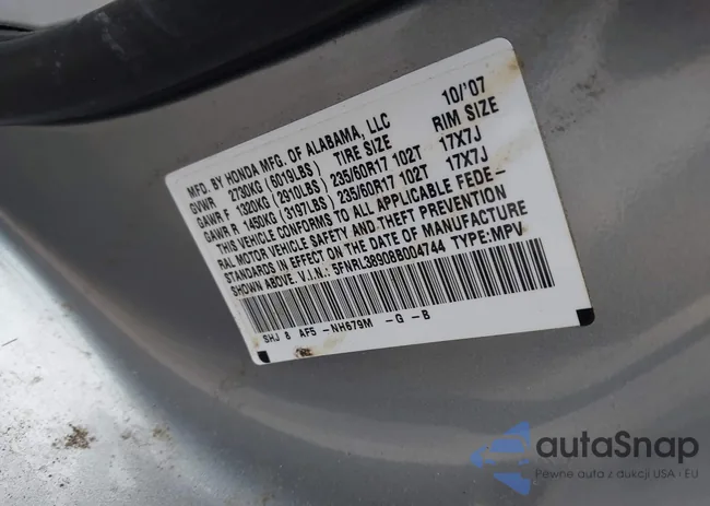 5FNRL38908B004744: 44010480