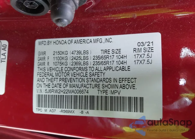 5J6RW2H22MA006674: 44010497