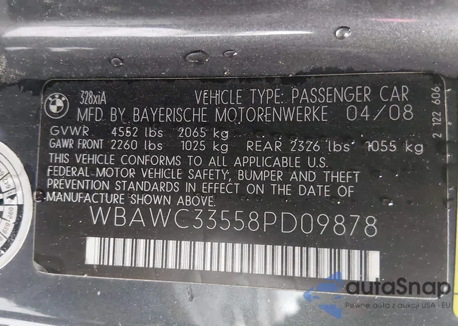 WBAWC33558PD09878: 44011696