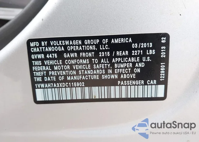 1VWAH7A3XDC115902: 44011725