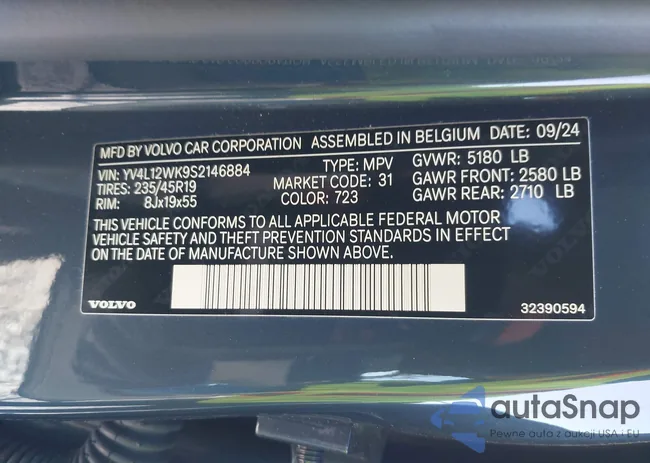 YV4L12WK9S2146884: 44011784