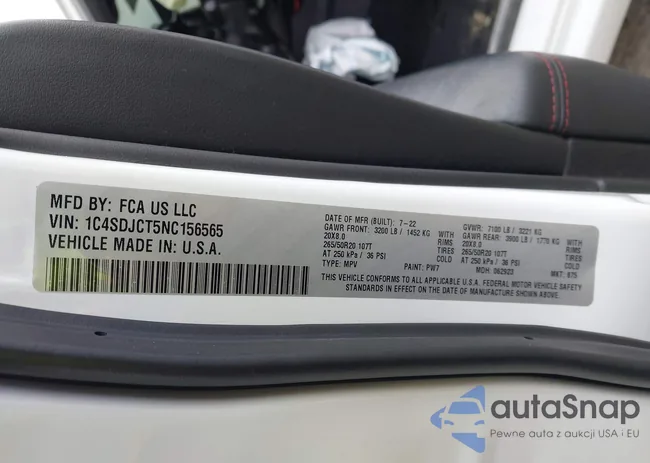 1C4SDJCT5NC156565: 44011792