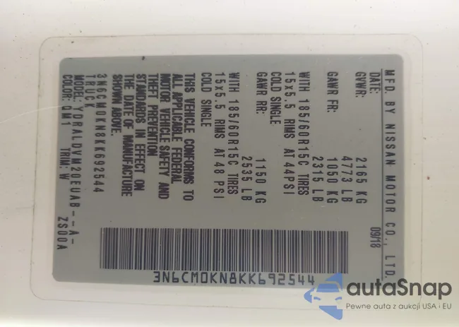 3N6CM0KN8KK692544: 44011871