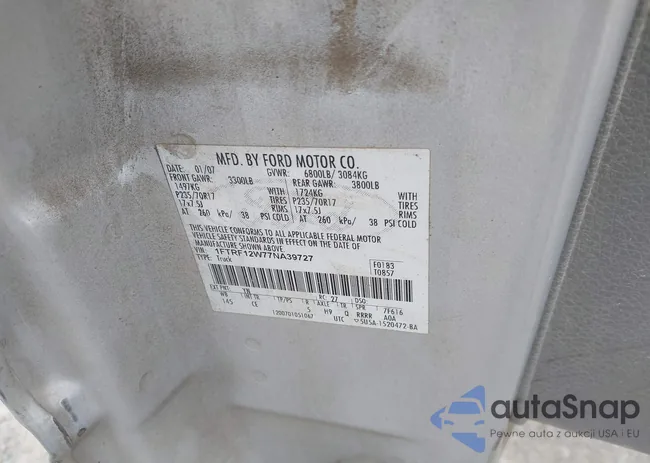 1FTRF12W77NA39727: 44011911