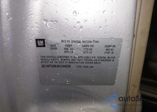 2G1WT58K481244330: 44012005