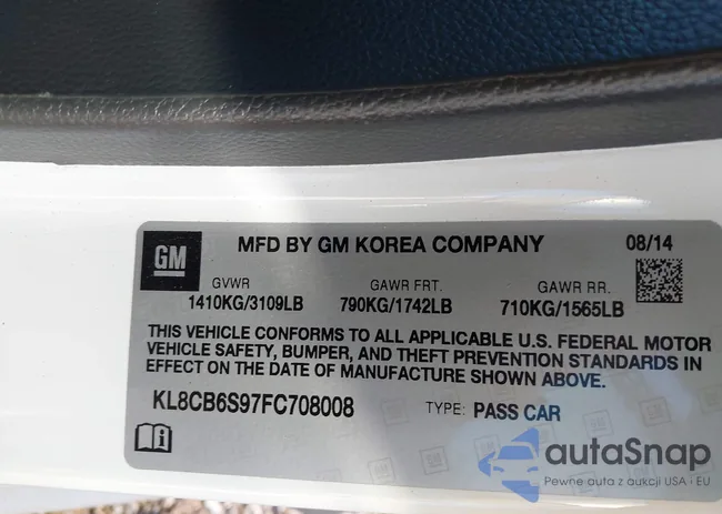 KL8CB6S97FC708008: 44012019