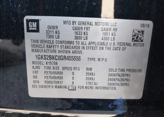 1GKS2BKC0GR455656: 44012156