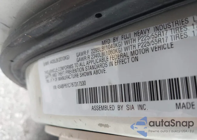 4S4BP61C767317530: 44011252