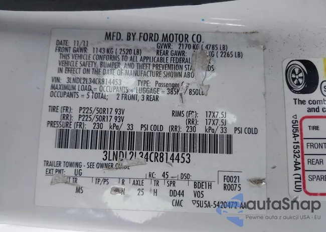 3LNDL2L34CR814453: 44011283