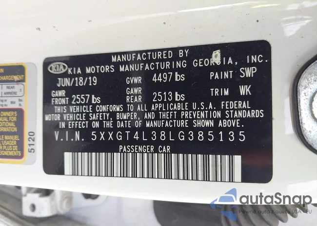 5XXGT4L38LG385135: 44011366