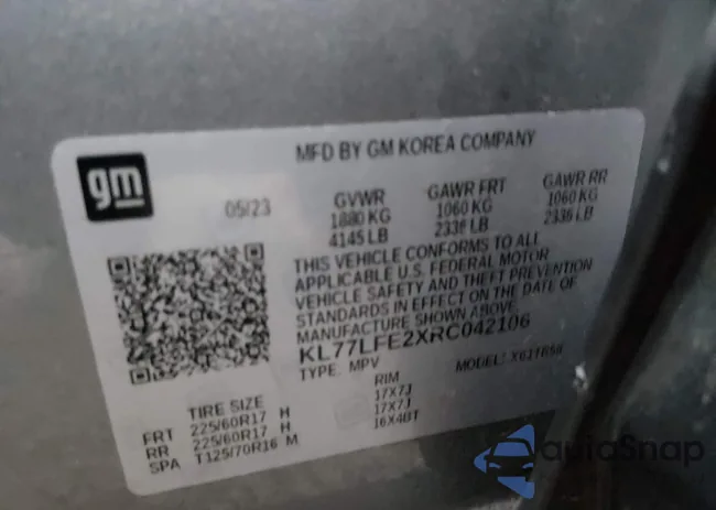 KL77LFE2XRC042106: 44011369