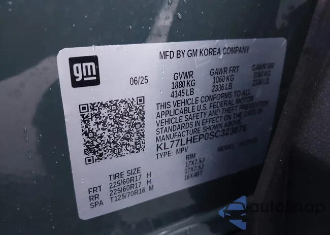 KL77LHEP0SC323876: 44011371