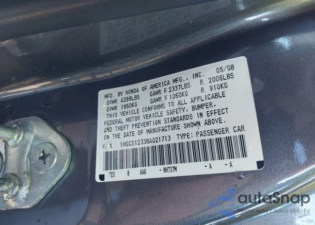 1HGCS12338A021713: 44011380