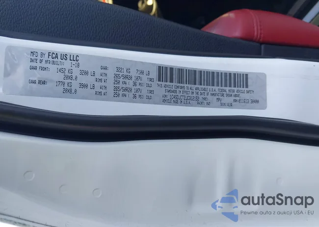 1C4SDJCT2JC312152: 44012692